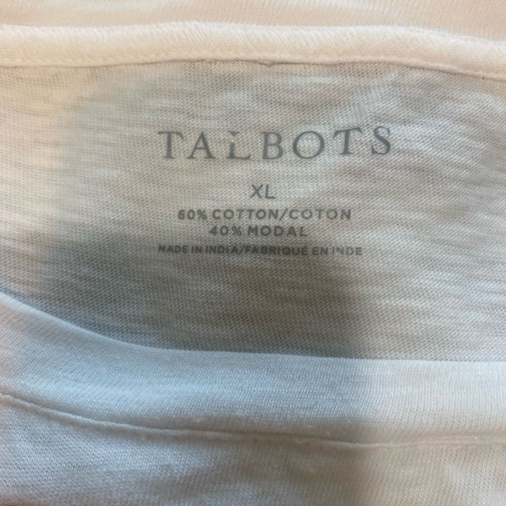 Talbots Floral Embroidered Tee - Picture 6 of 6